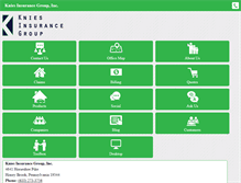 Tablet Screenshot of kniesinsurance.com